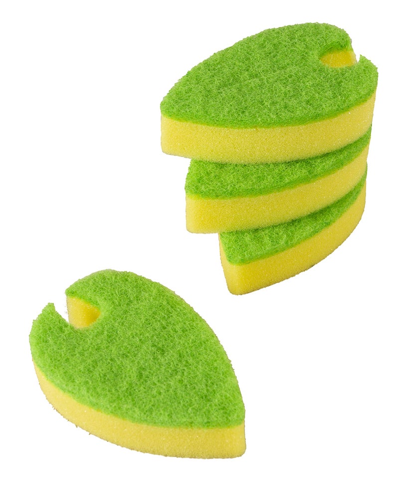 Evriholder Quick Dry Dishwashing Sponge, Versatile Slot to Clean Silverware, Easy to Hang on Any Faucet, Pack of 4 Sponges - Image 1